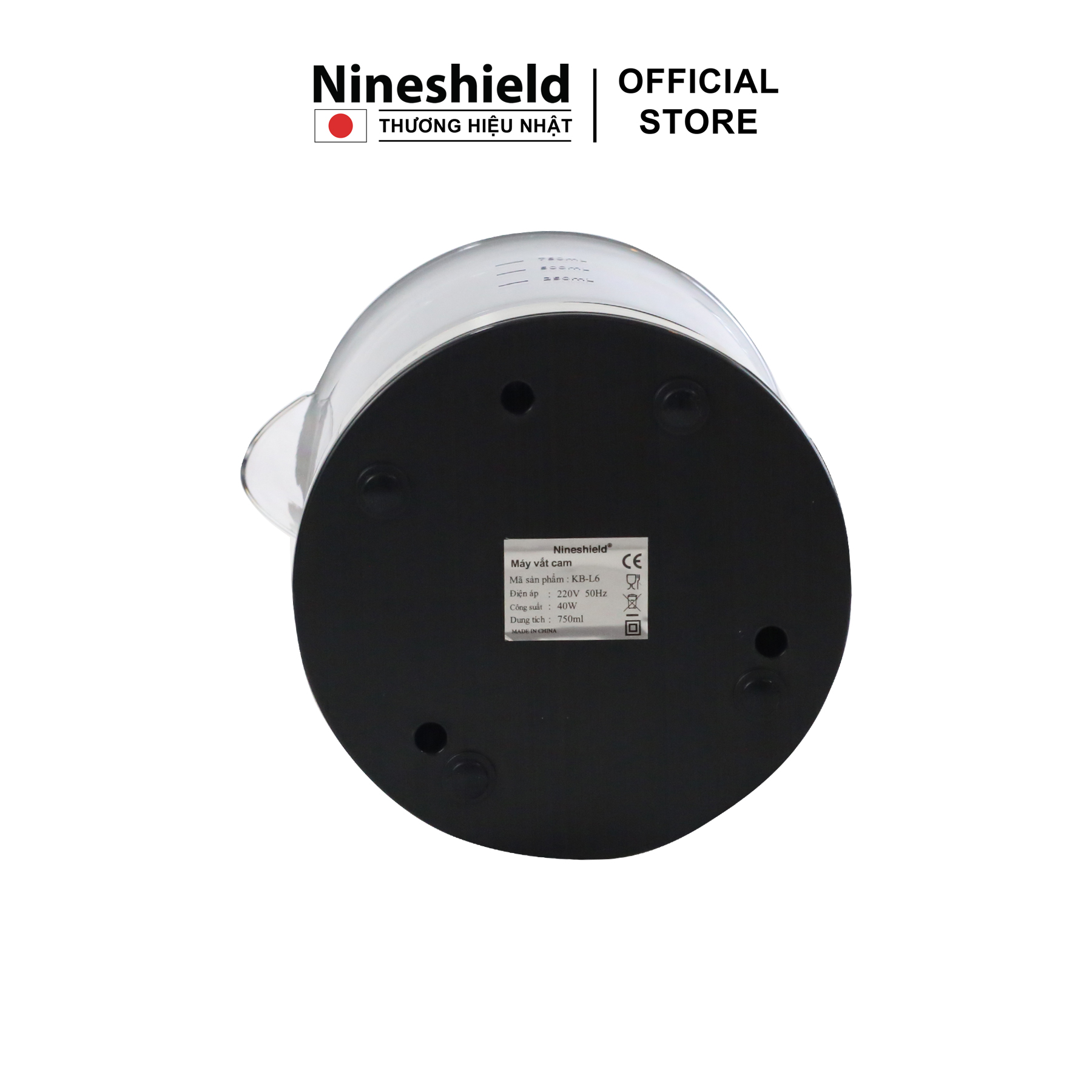 Máy Vắt Cam Nineshield KB L6 Viền Inox.