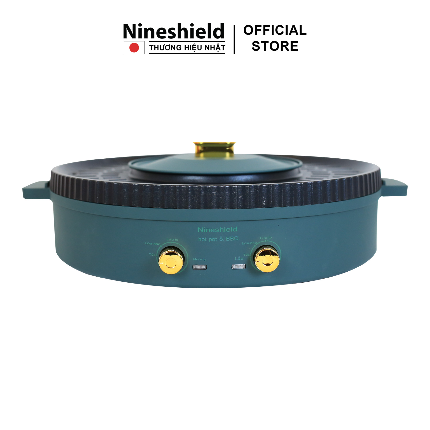 Nồi Lẩu Nướng Đa Năng 2 Trong 1 Nineshield KB - 518