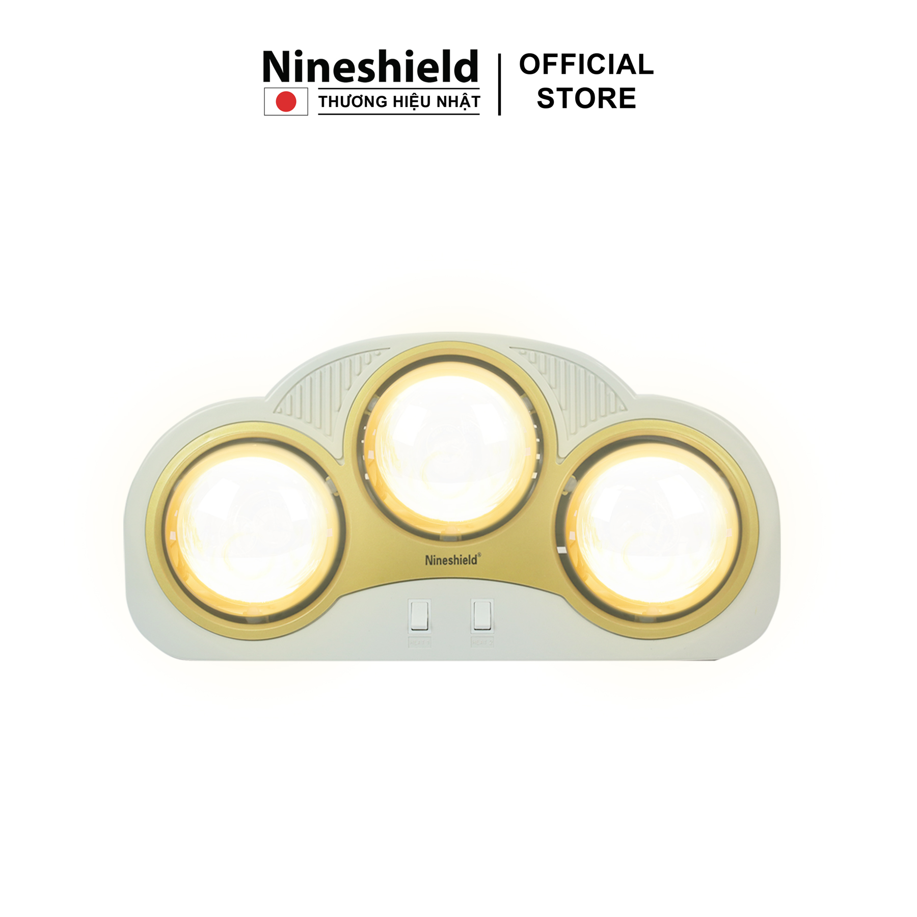 Đèn Sưởi Nhà Tắm 3 Bóng Nineshield NS033B