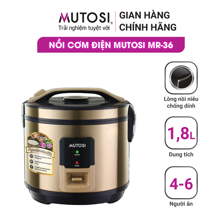 Nồi Cơm Điện Mutosi MR-36PB
