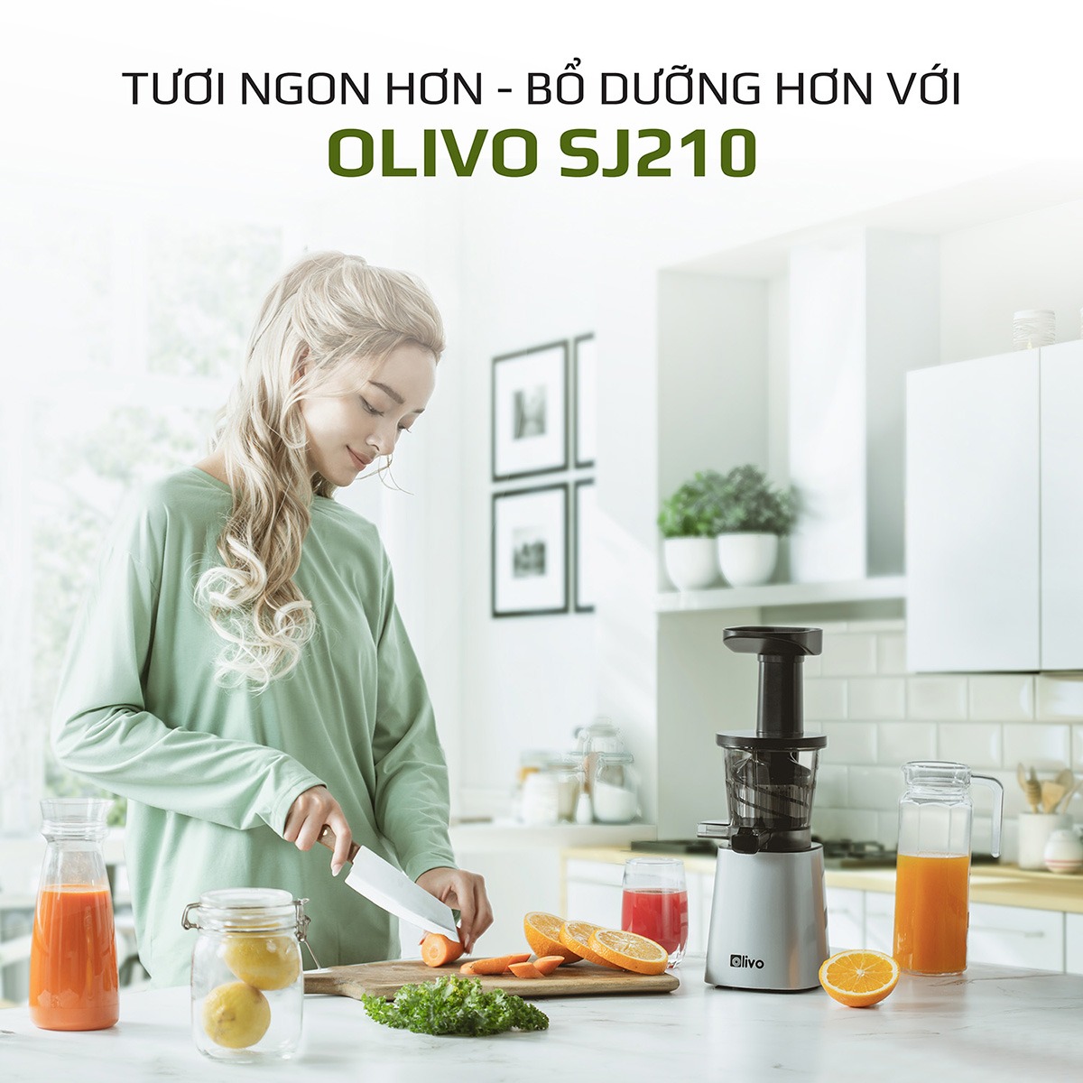 Máy Ép Chậm OLIVO SJ210