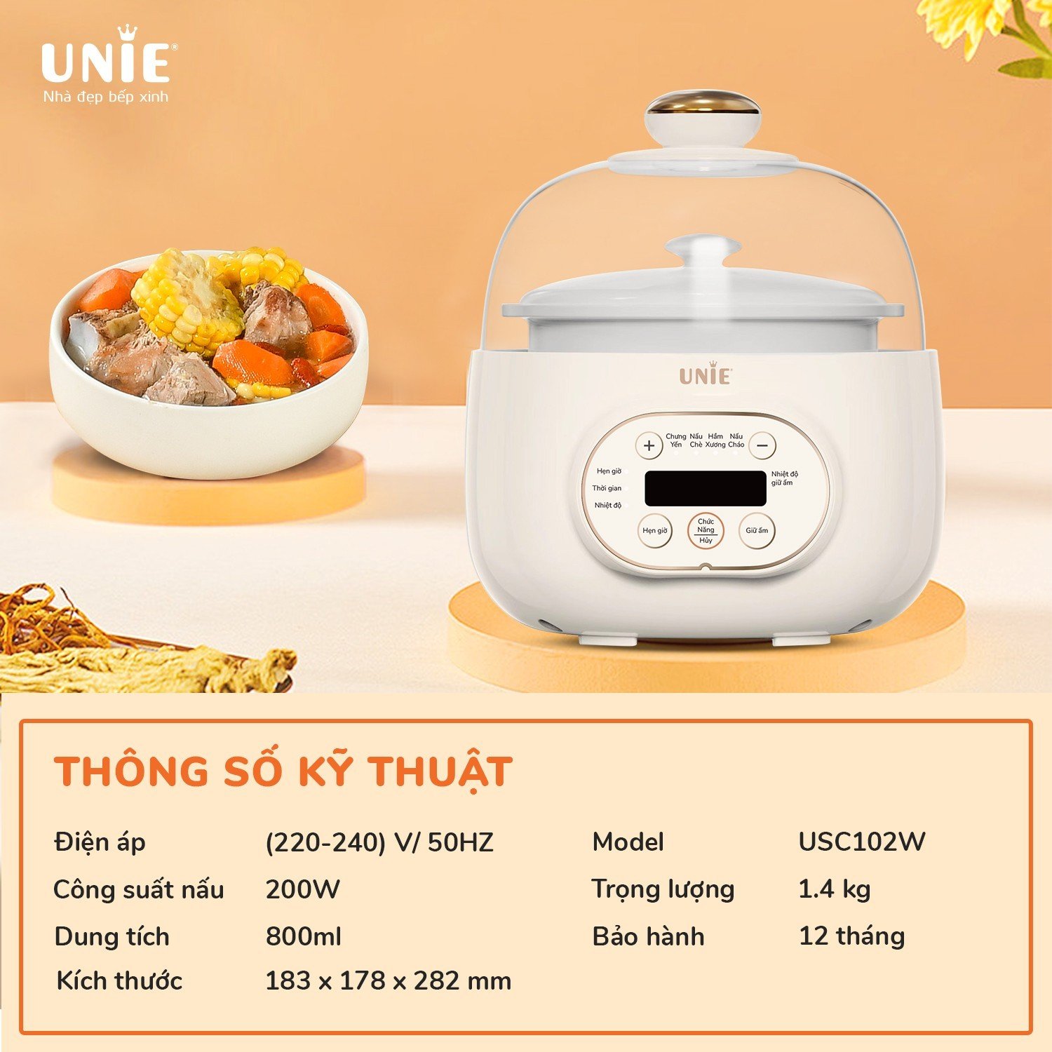 Nổi Nấu Chậm USC102W