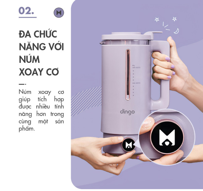 Máy Xay Nấu Đa Năng Mini Dingo DCB500