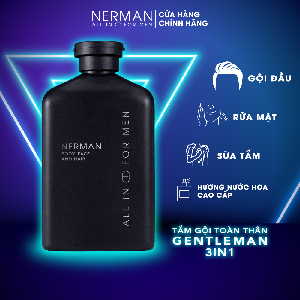 Sữa Tắm 3 in 1 Nerman - Face, Body & Hair