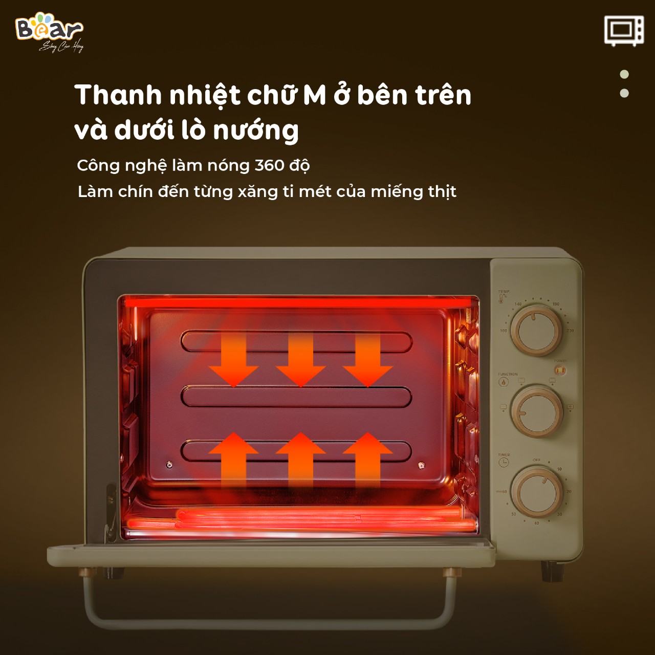 Lò Nướng Và Hấp 18L Bear DKX-C20R5