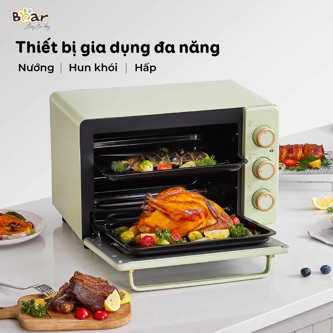 Lò Nướng Và Hấp 18L Bear DKX-C20R5