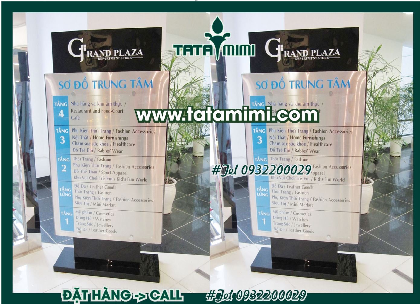 Bảng nội quy mặt mica viền nhôm cố định
