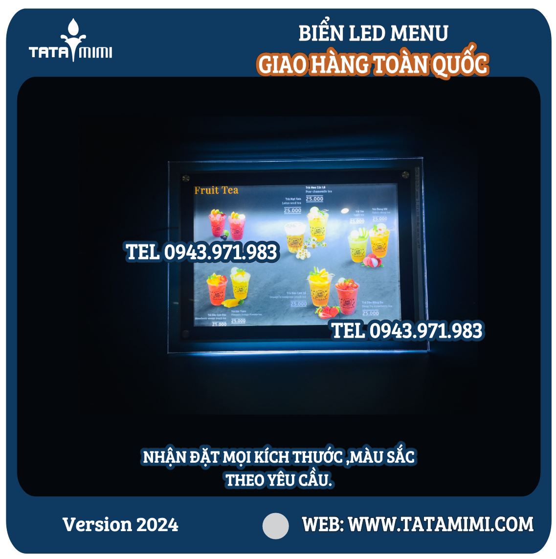 4 Mẫu Biển LED Menu Cho Quán Trà Sữa Đẹp – Nâng Tầm Không Gian Quán Của Bạn