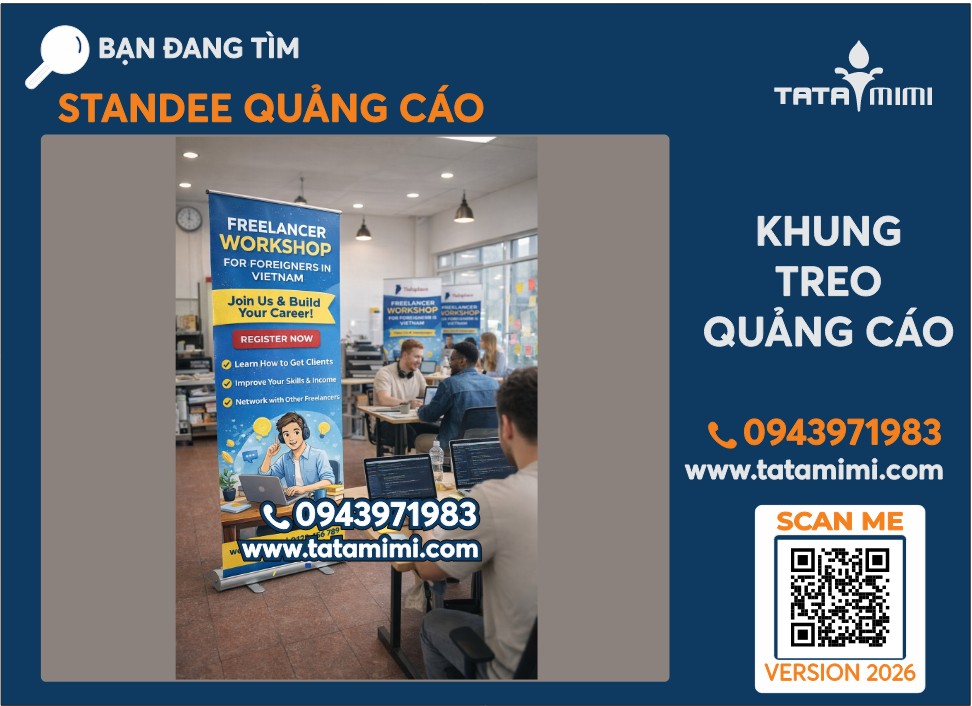Thiết kế in banner workshop freelancer tại Hà Nội và TP HCM