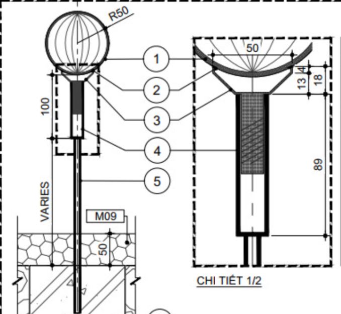 Hút nổi đường kính 100 cm, ( 1 mét ) đường kính lớn