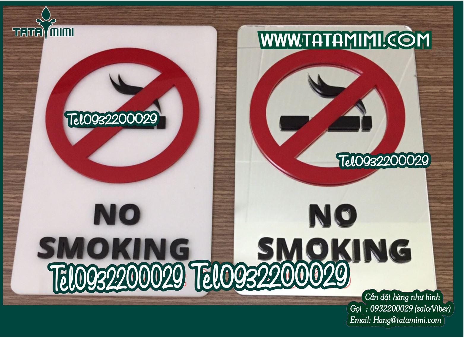 Bảng cấm hút thuốc nhiều kích thước