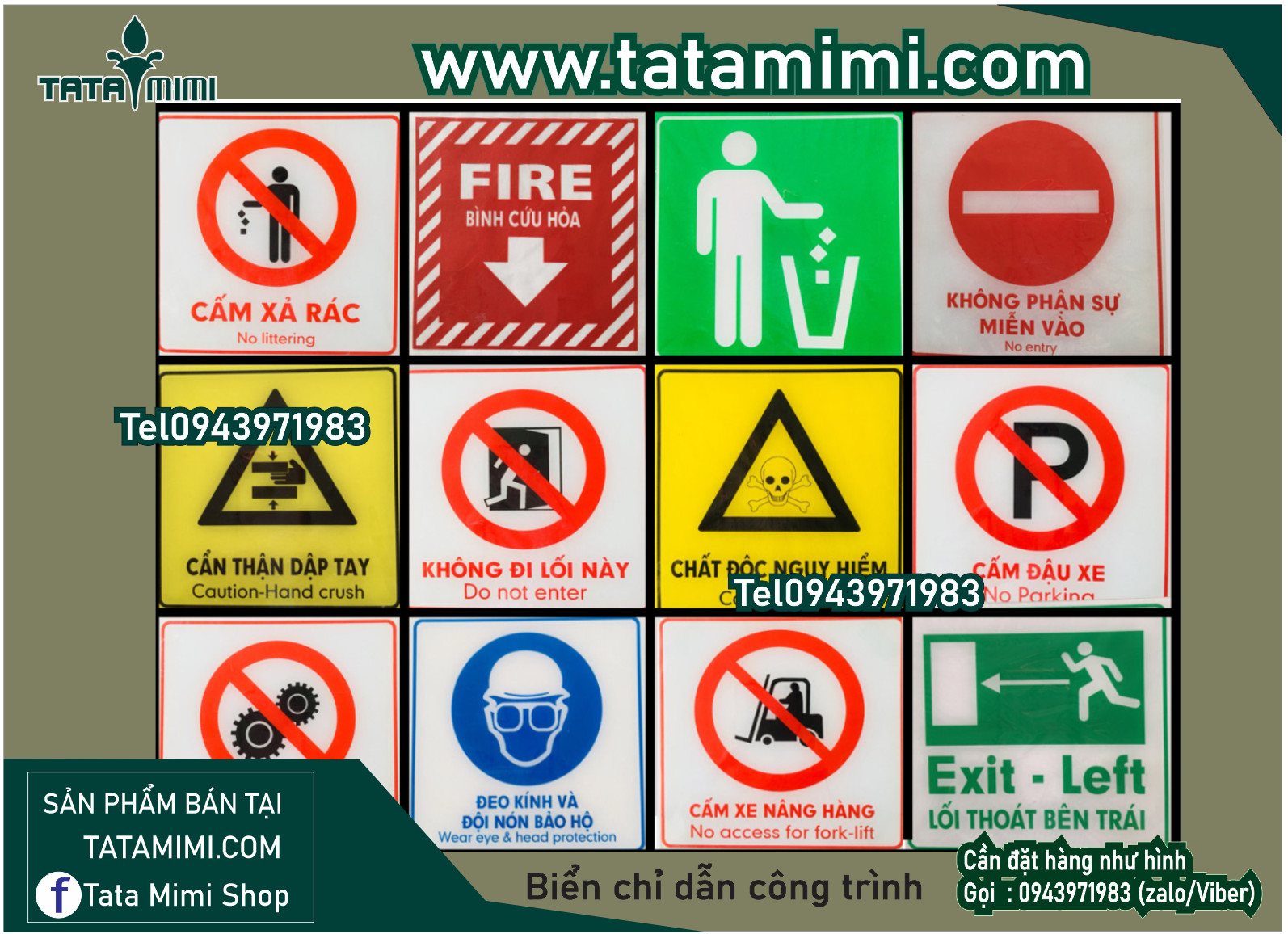 Chất liệu làm biển cảnh báo,biển cấm