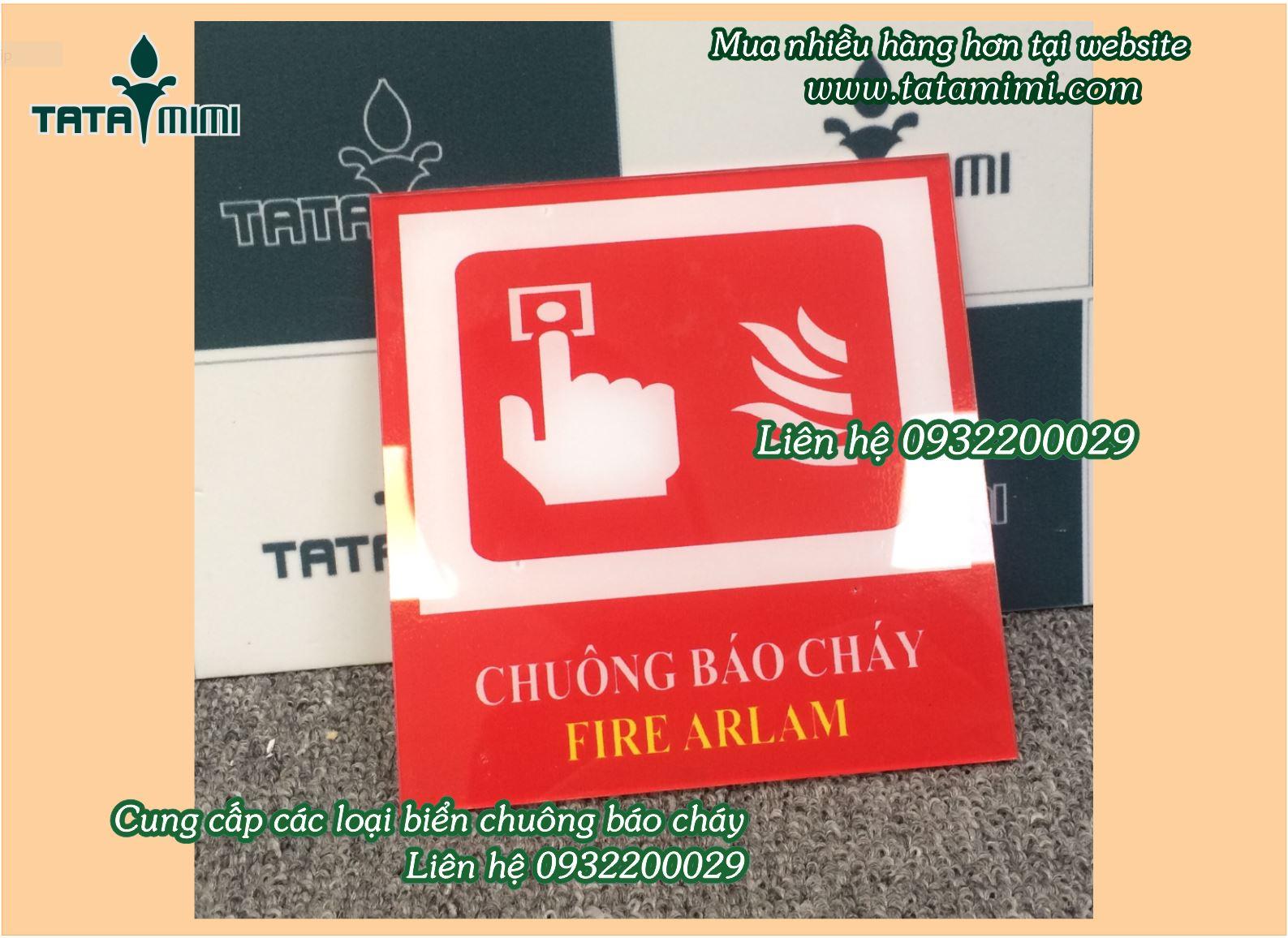 Bộ biển báo cháy bằng mica dùng trong nhà