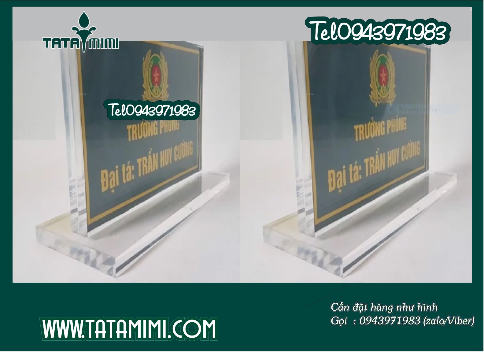 Mẫu biển chức danh đẹp và sang trọng