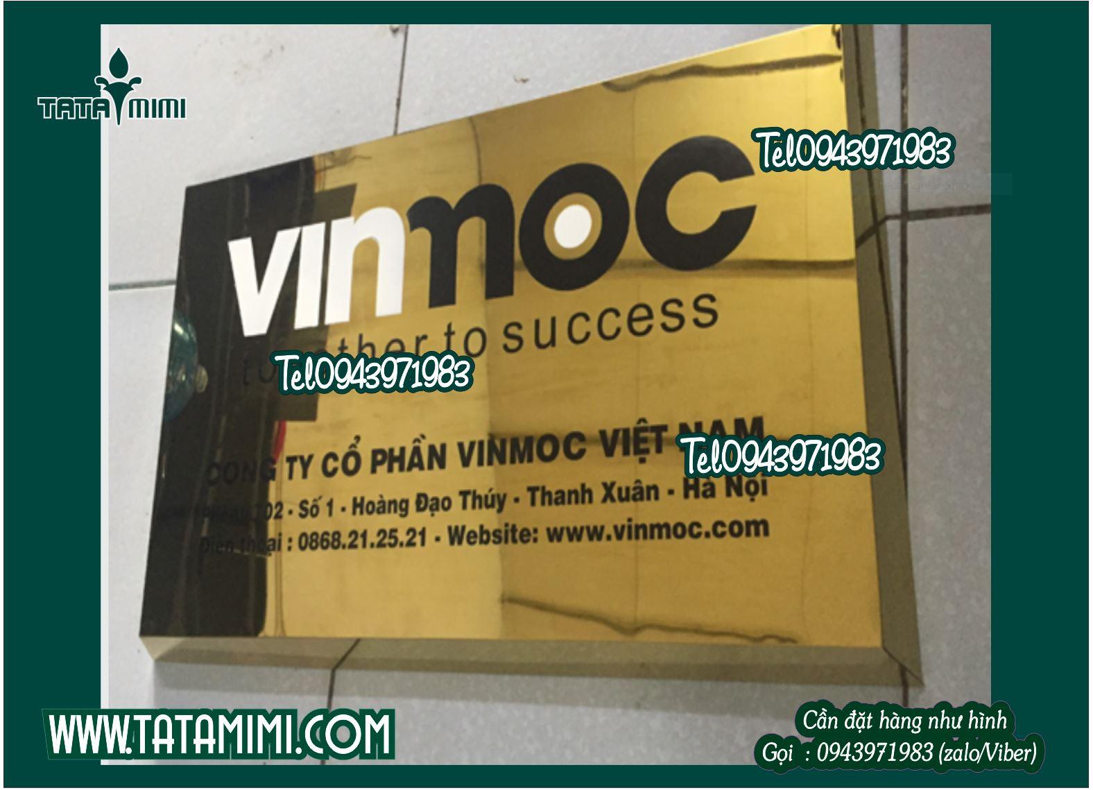 Mẫu biển inox đẹp