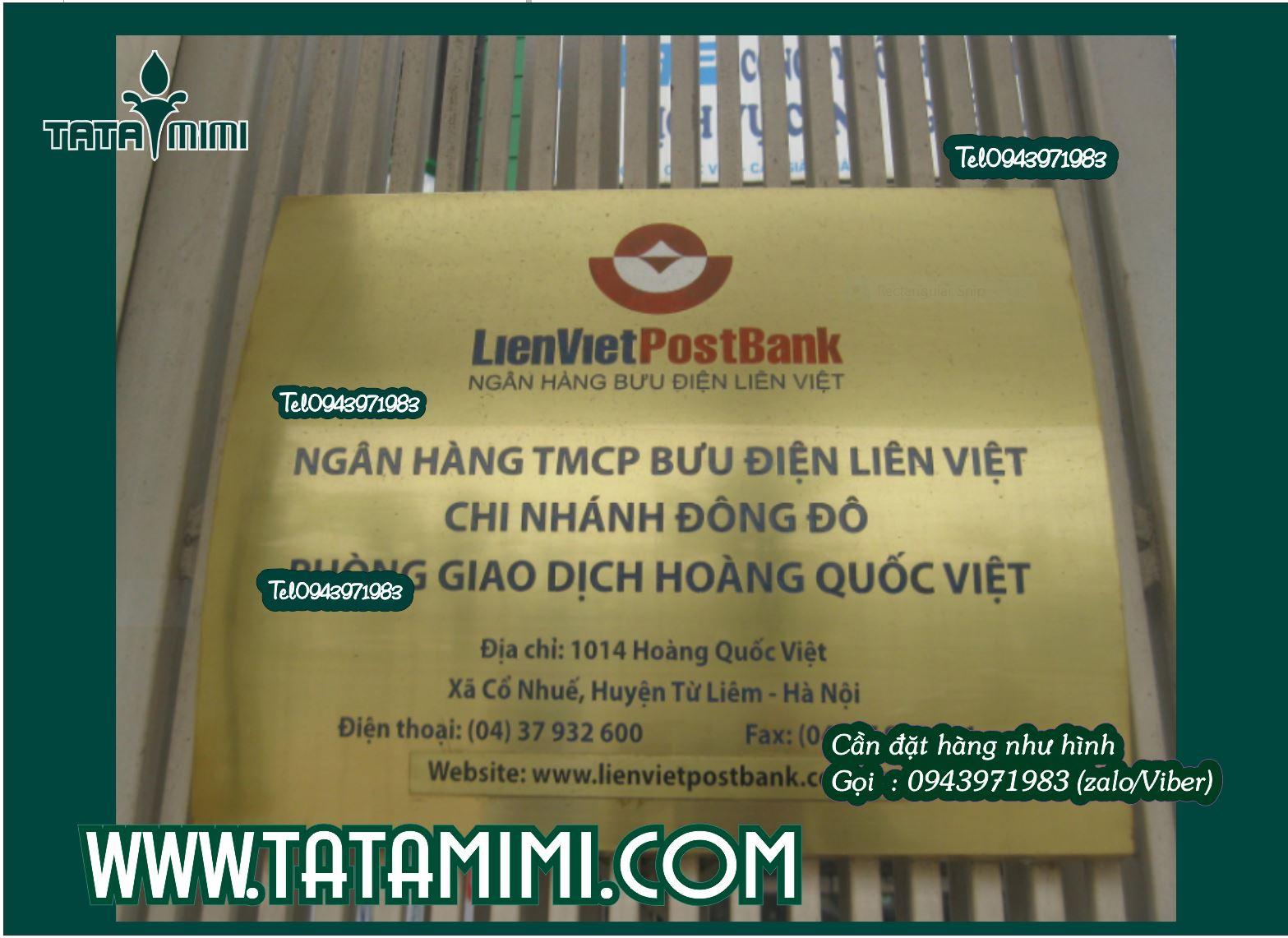 Mẫu biển inox đẹp