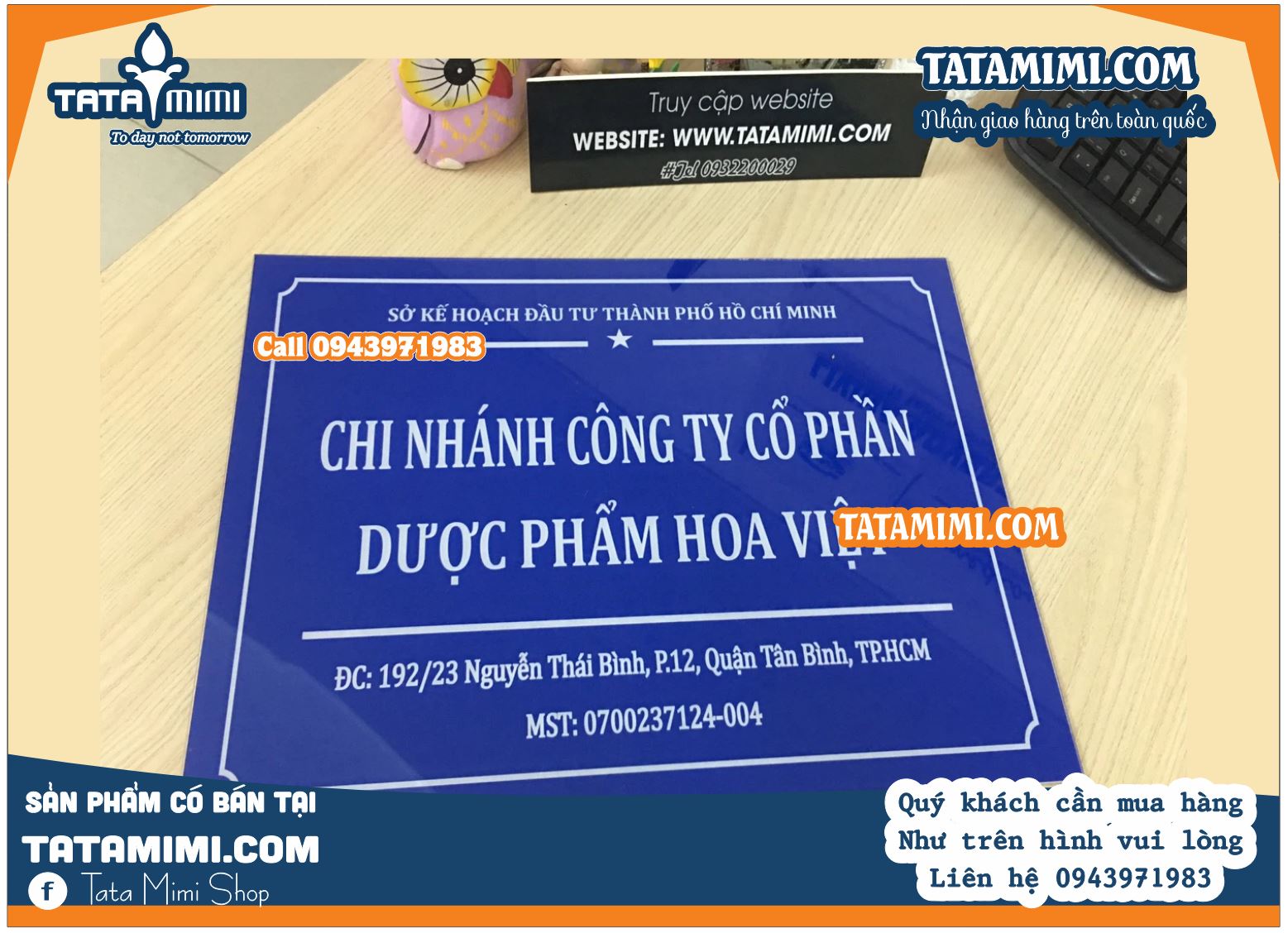 Thiết Kế In Ấn Biển Công Ty và Biển Phòng Ban