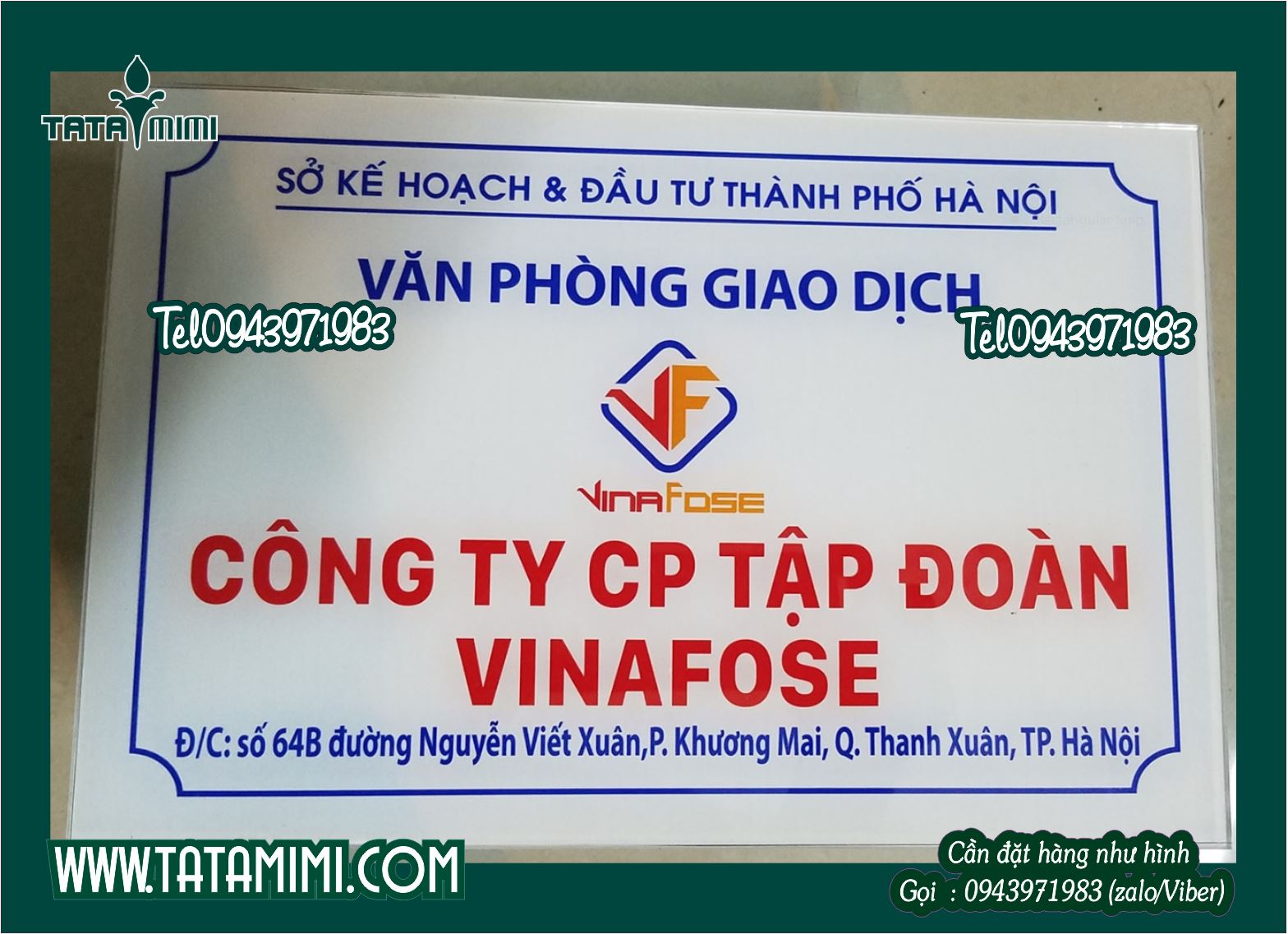 Làm biển công ty bằng mica ở đâu