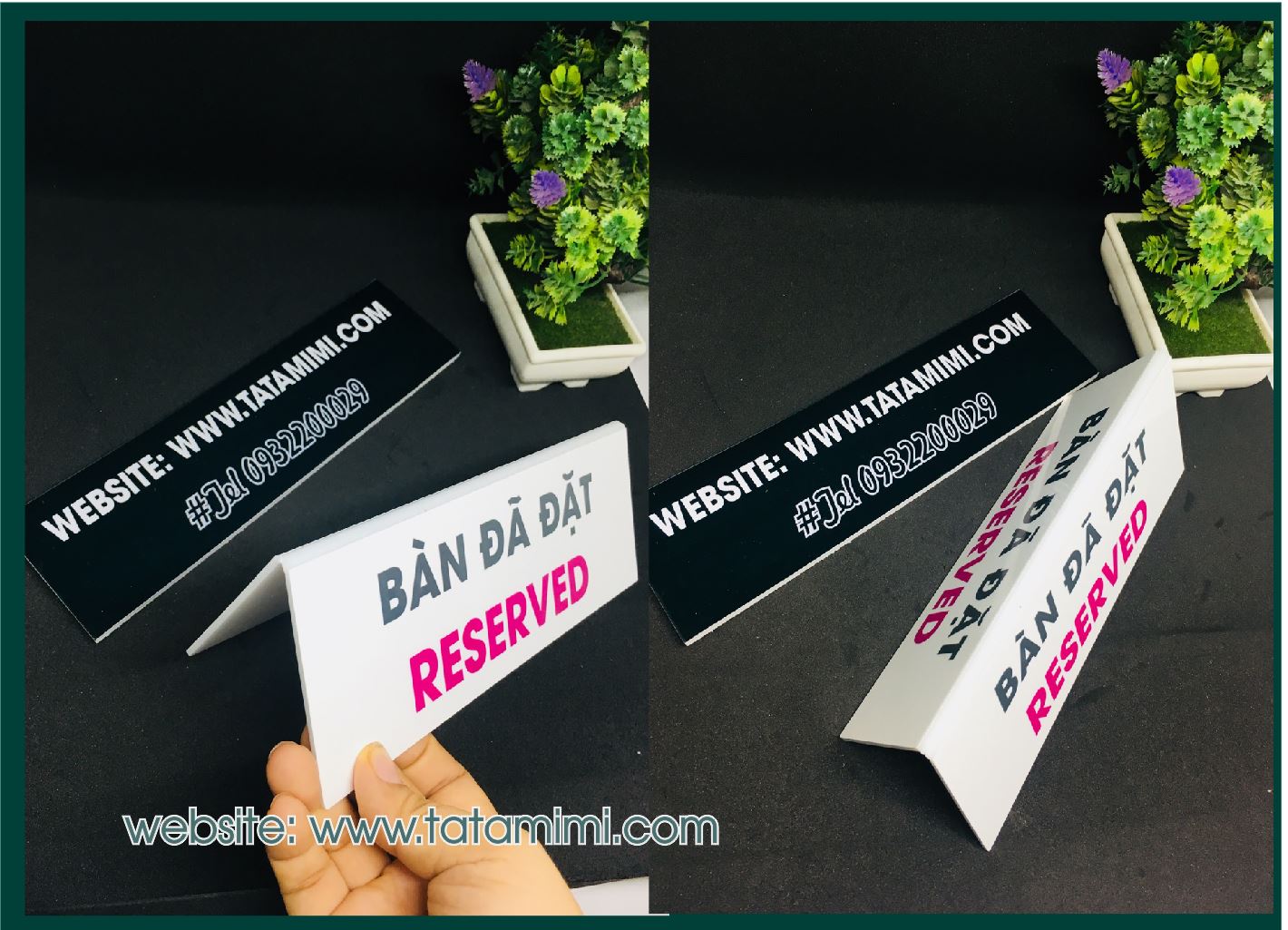 Biển đặt chỗ reserved