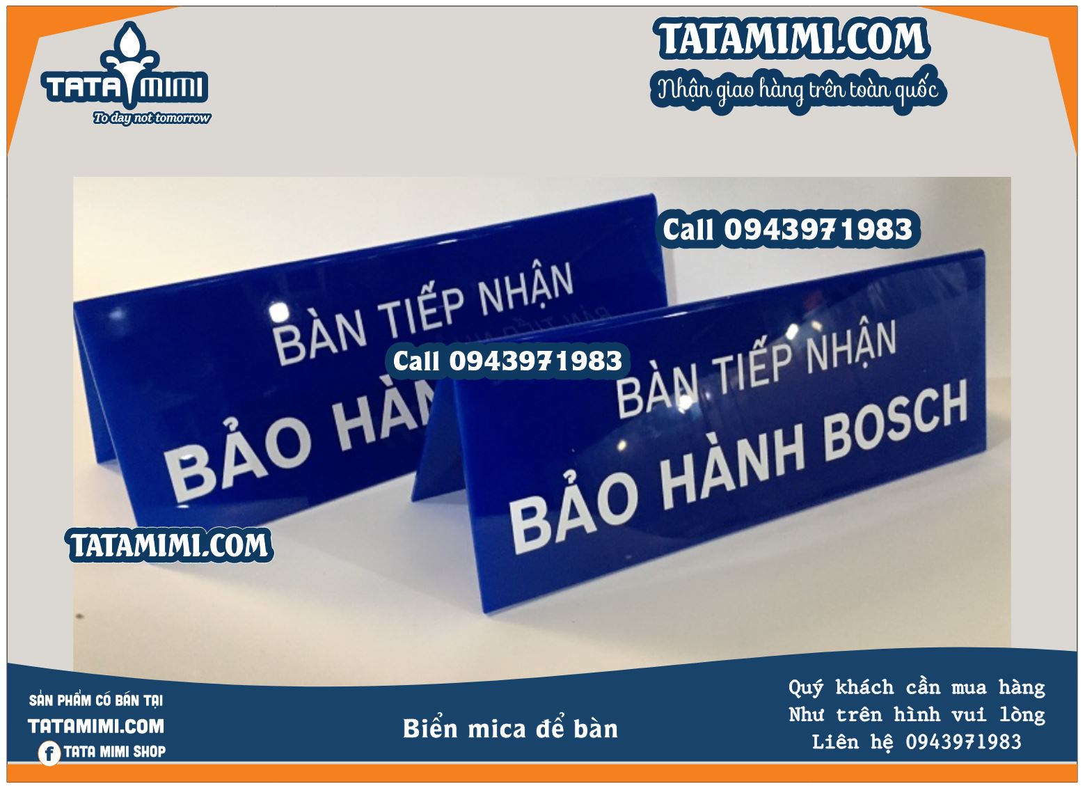 Biển để bàn cho quầy thu ngân