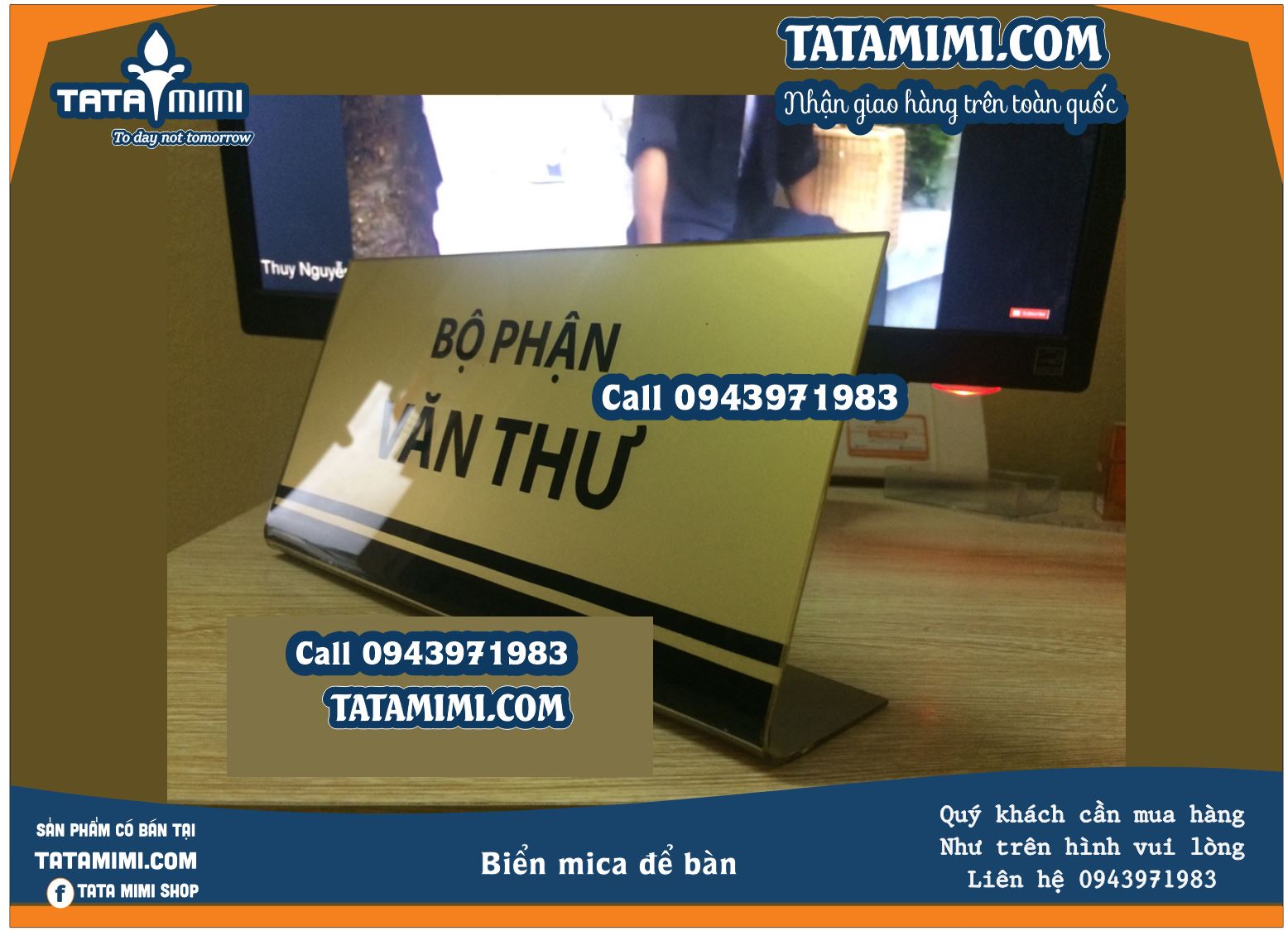 Biển để bàn cho quầy thu ngân