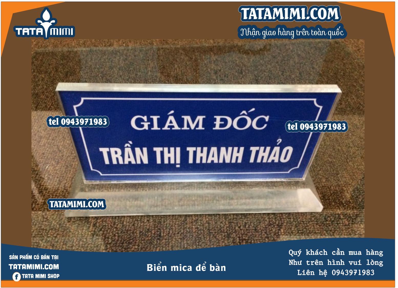 Biển để bàn cho quầy thu ngân