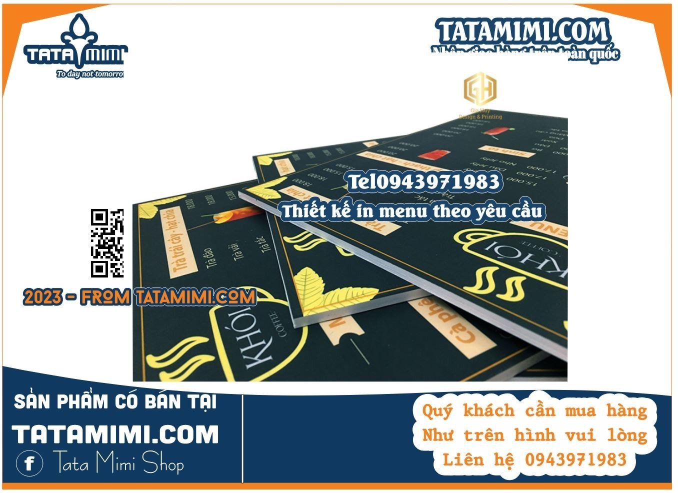 Biển menu cầm tay hoặc gắn tường từ fomex