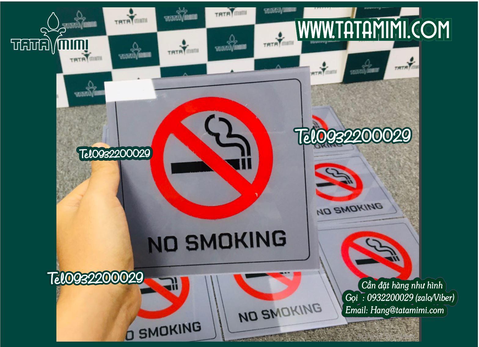 biển cấm hút thuốc, biển No Smoking