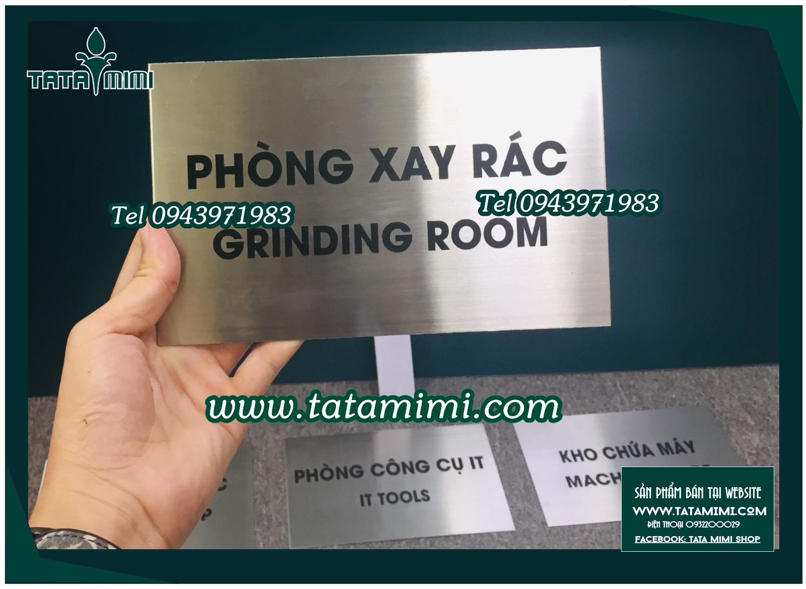 Biển phòng ban inox in UVcòn mica in decal