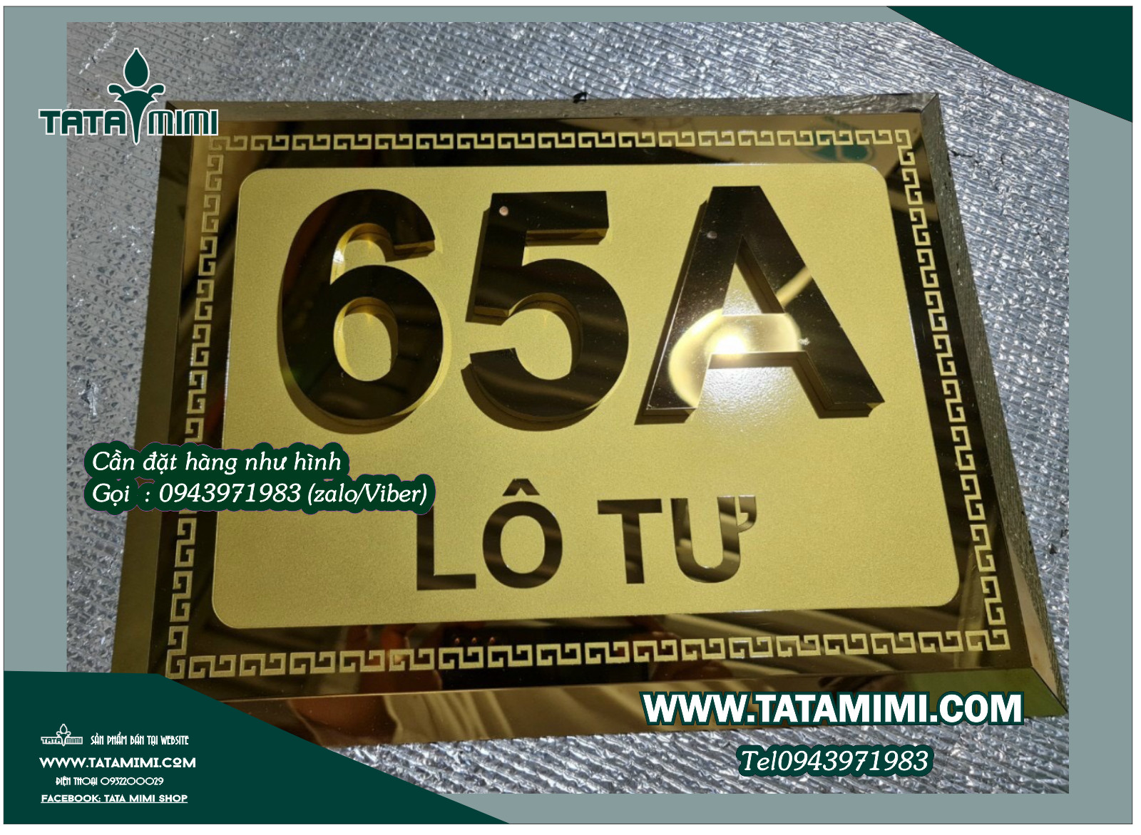 Biển công ty làm từ chất liệu sang trọng