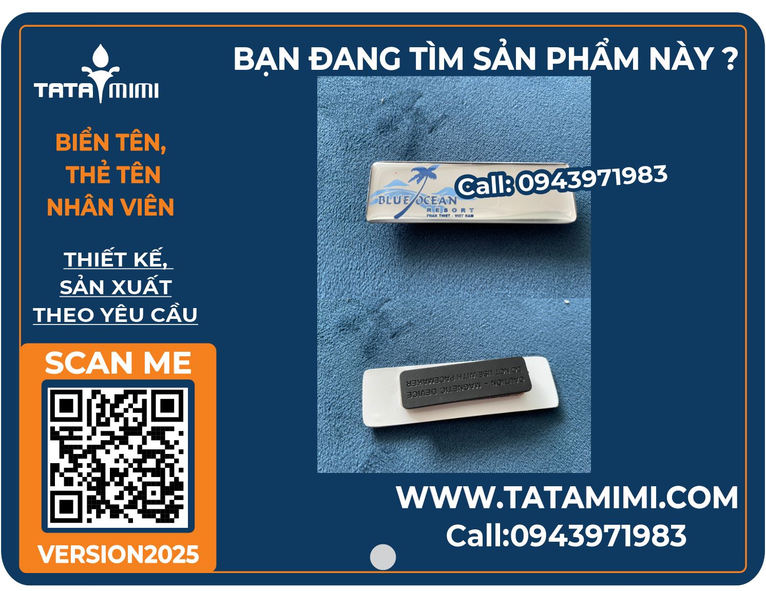 Biển tên nhân viên sang trọng