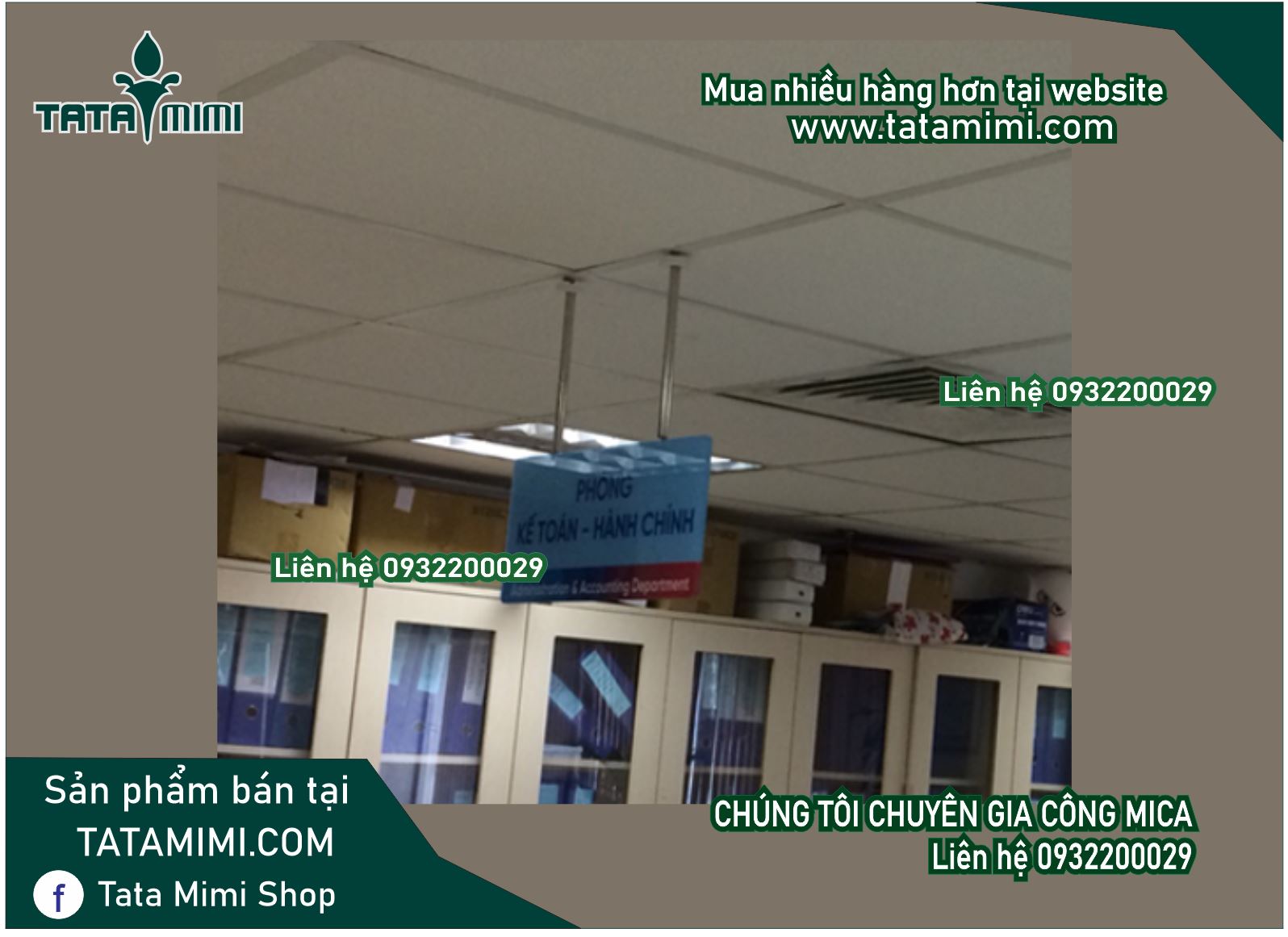 Biển phòng ban inox gắn dễ dàng