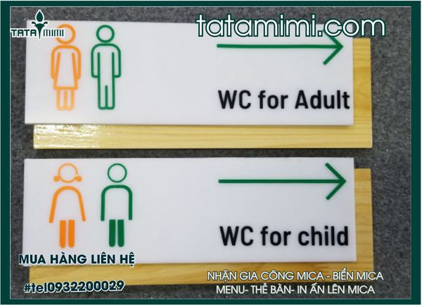 Biển toilet, Biển WC có sẵn giá rẻ toàn quốc