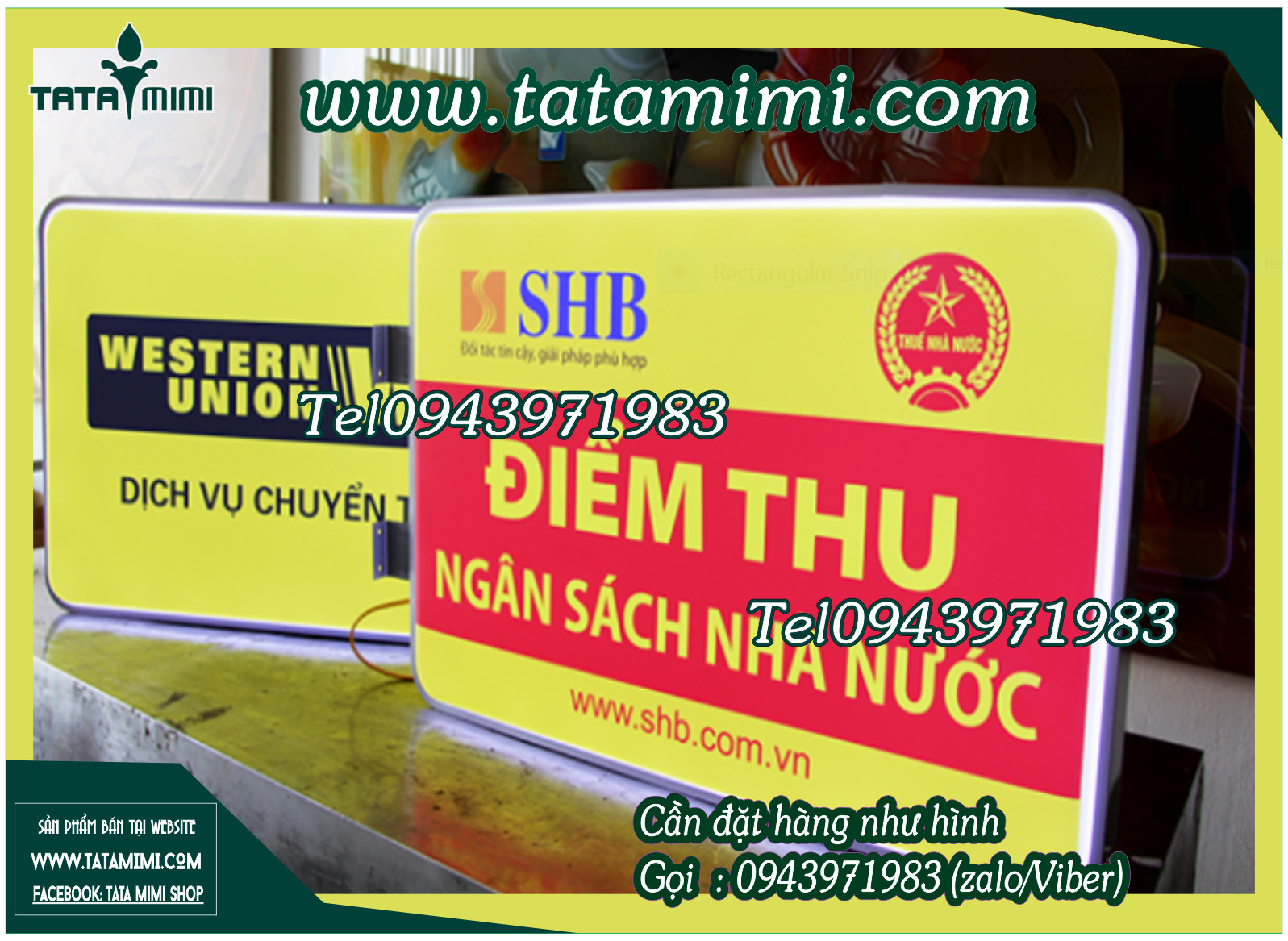 Biển công ty treo ngoài trời làm hút nổi
