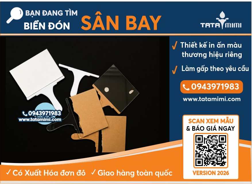 Đặt làm biển đón sân bay theo yêu cầu