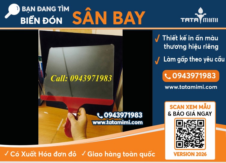 Đặt làm biển đón sân bay theo yêu cầu
