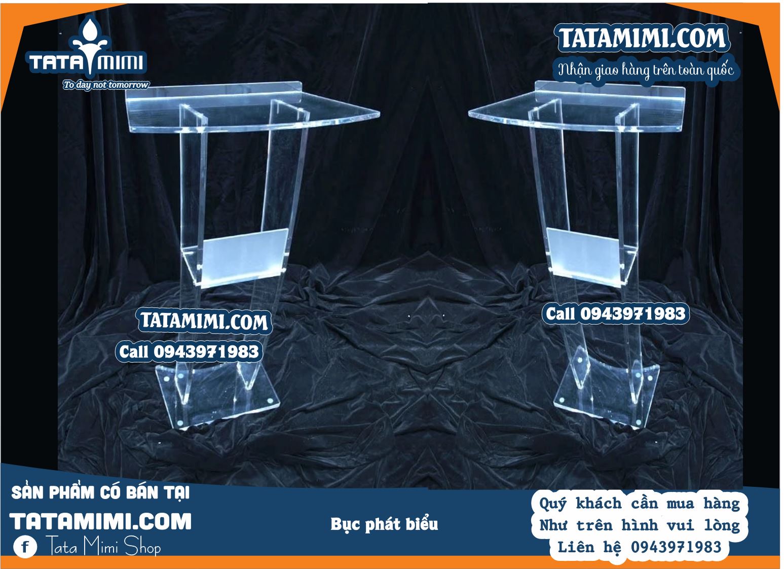 Bục phát biểu mica trong đẹp sang trọng | TATAMIMI.COM