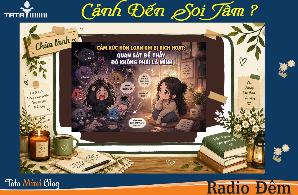 Cảm xúc hỗn loạn khi bị kích hoạt: Quan sát để thấy đó không phải là mình