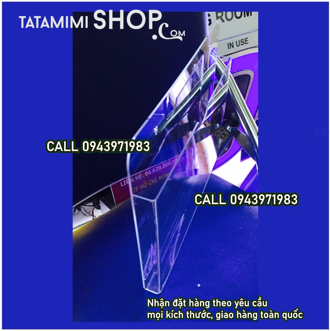 Kệ treo tường mica rộng nhất là bao nhiêu