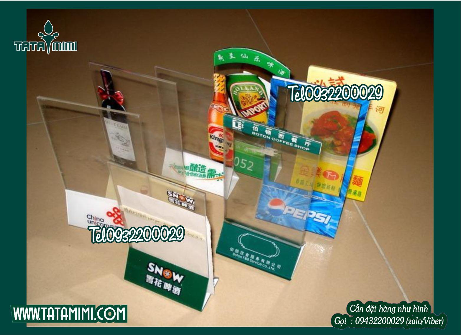 Địa chỉ bán Kệ menu mica có sẵn 