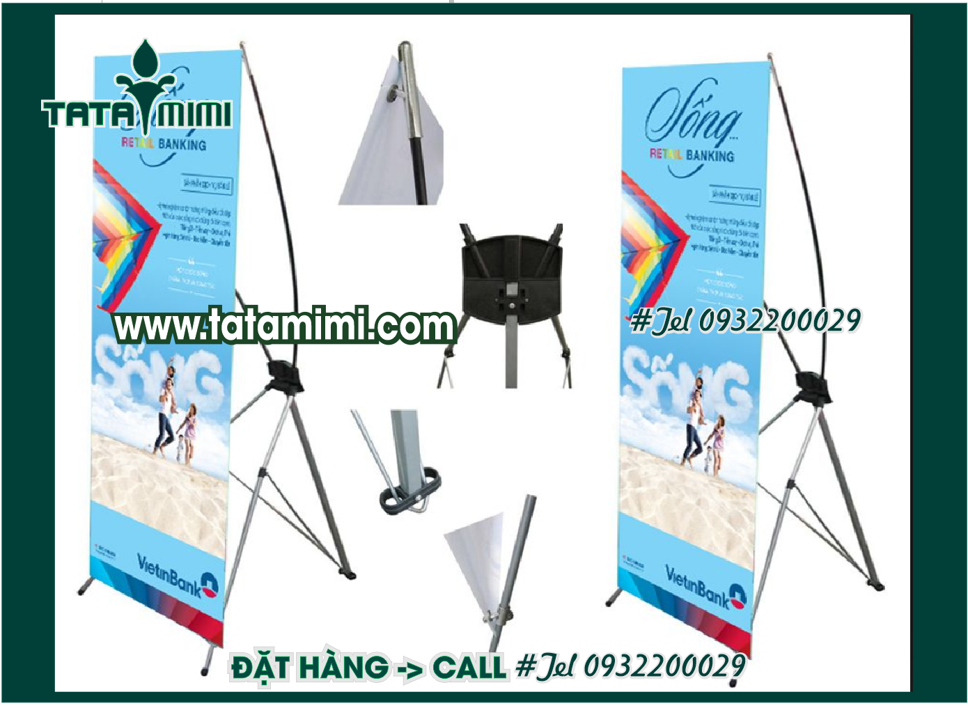 Standee khung sắt-standee khung gỗ