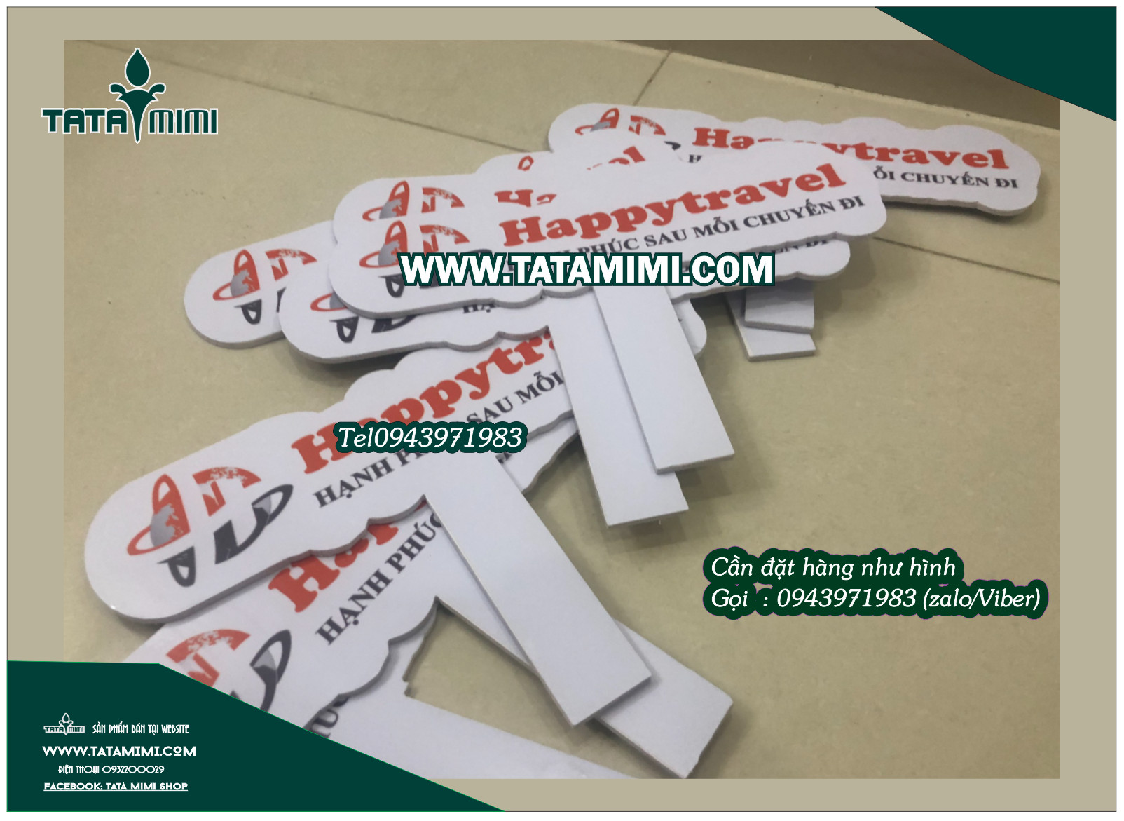 Biển cầm tay chụp ảnh theo yêu cầu