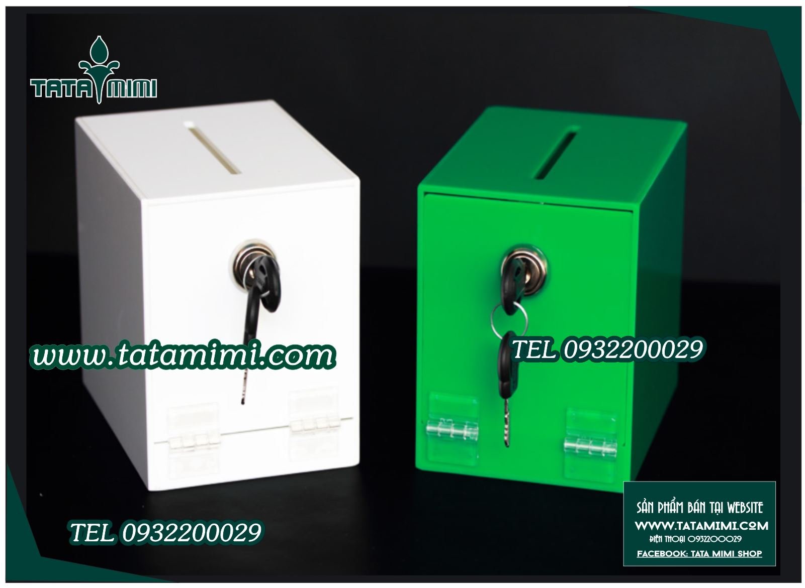 Mẫu thùng mica trắng sữa