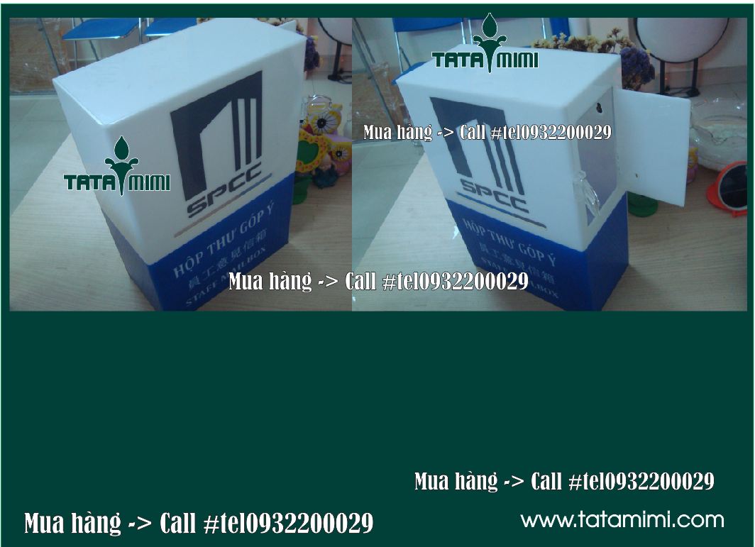 Thùng phiếu mica lục giá bán ở đâu