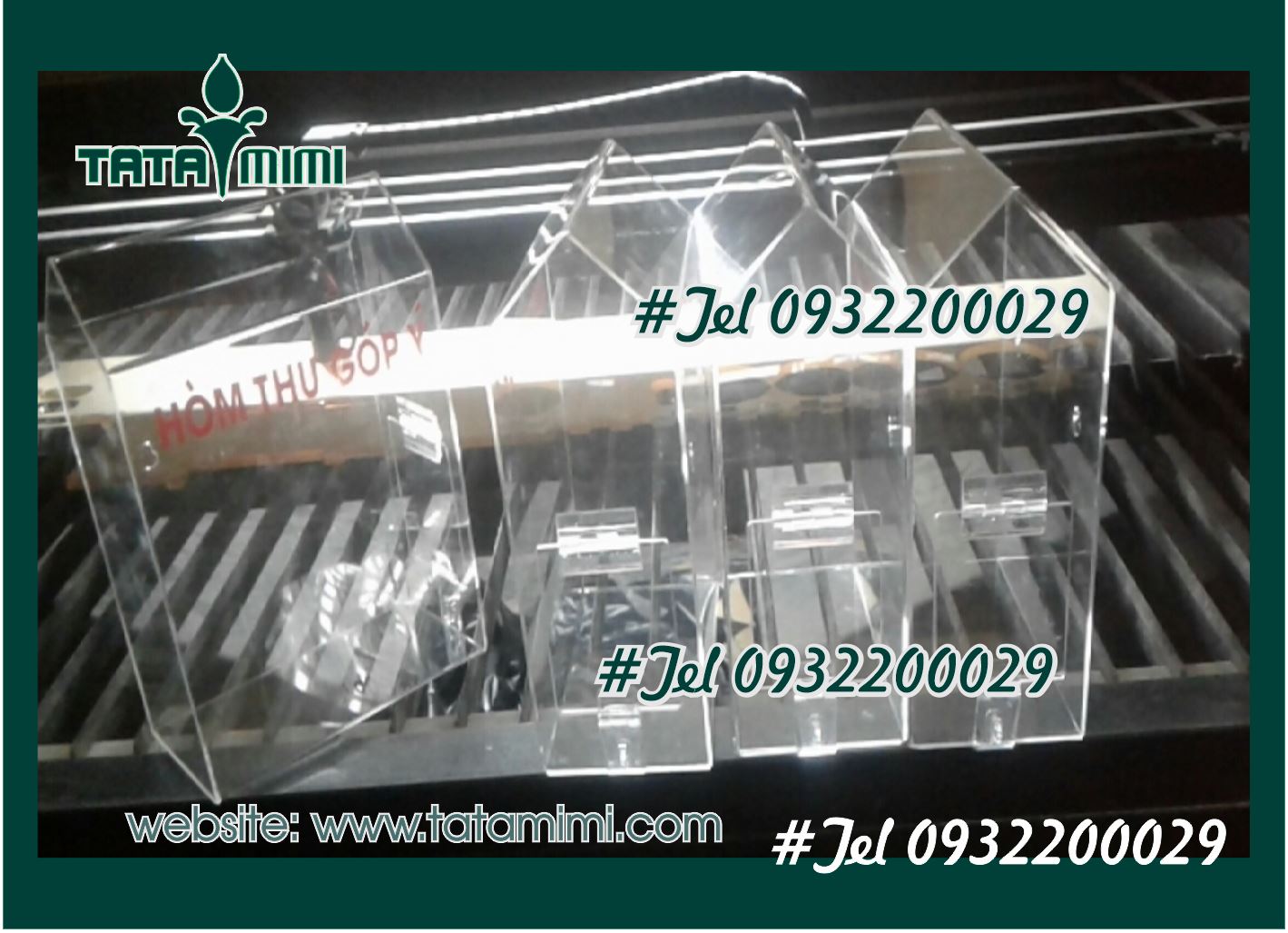 Thùng mica các mẫu được sử dụng ngày càng phổ biến