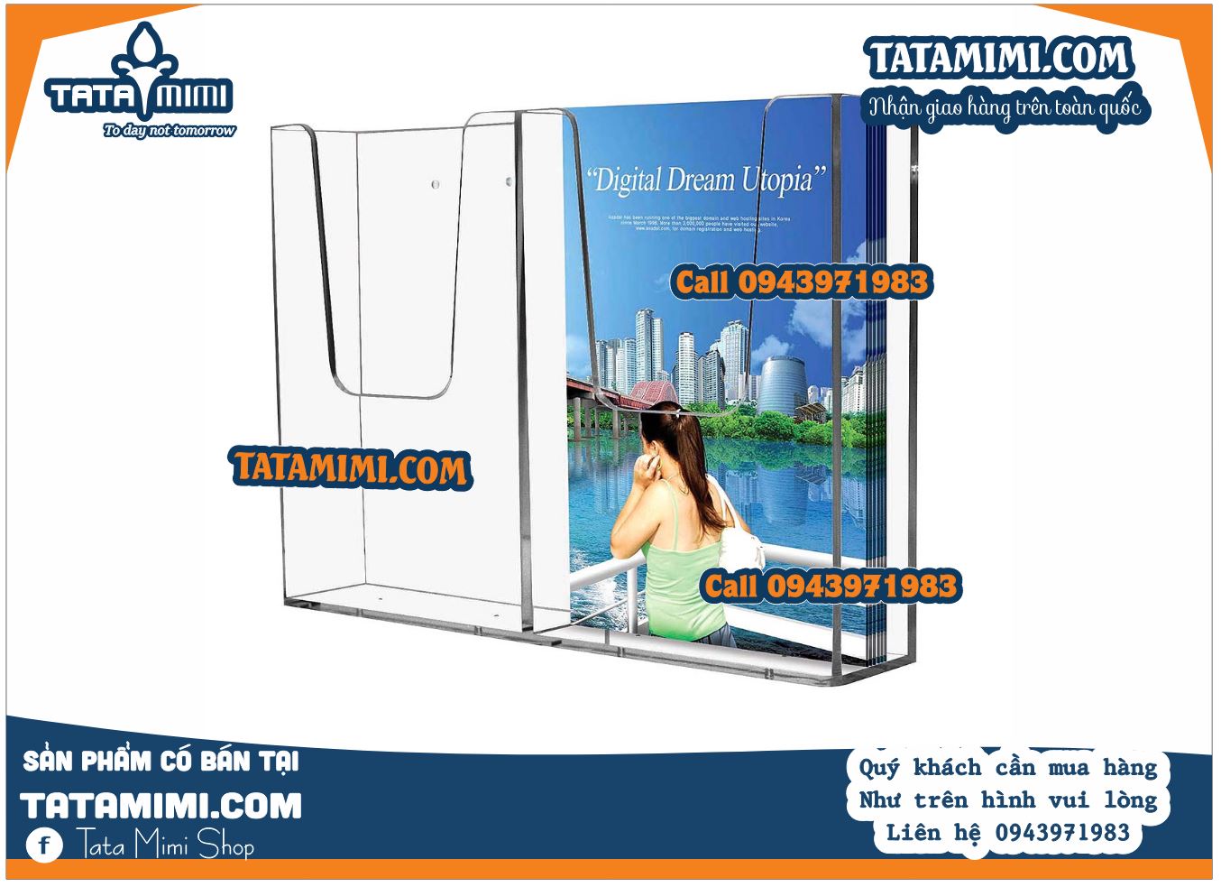 Kệ tờ rơi treo tường đa dạng về mẫu mã