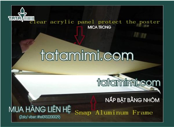 Hộp đèn quảng cáo nắp bật