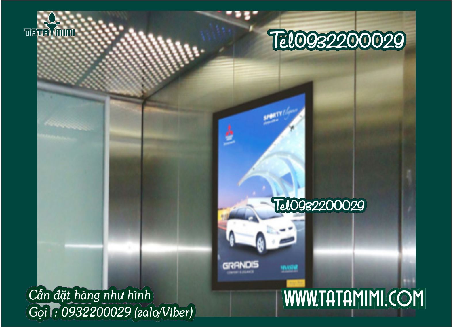 Bảng treo tường có led mica đẹp 