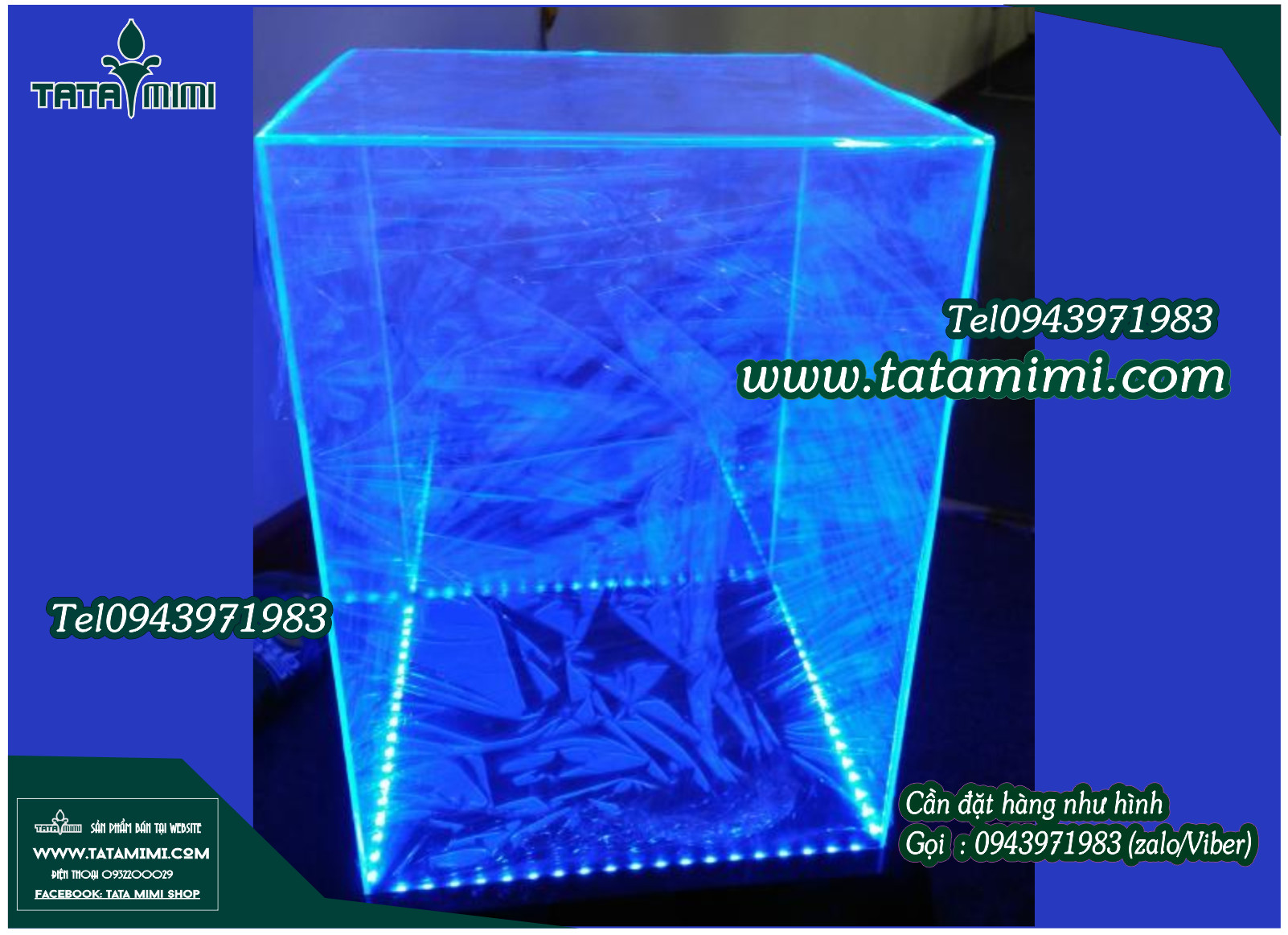 Hộp chụp sản phẩm bằng chất liệu mica