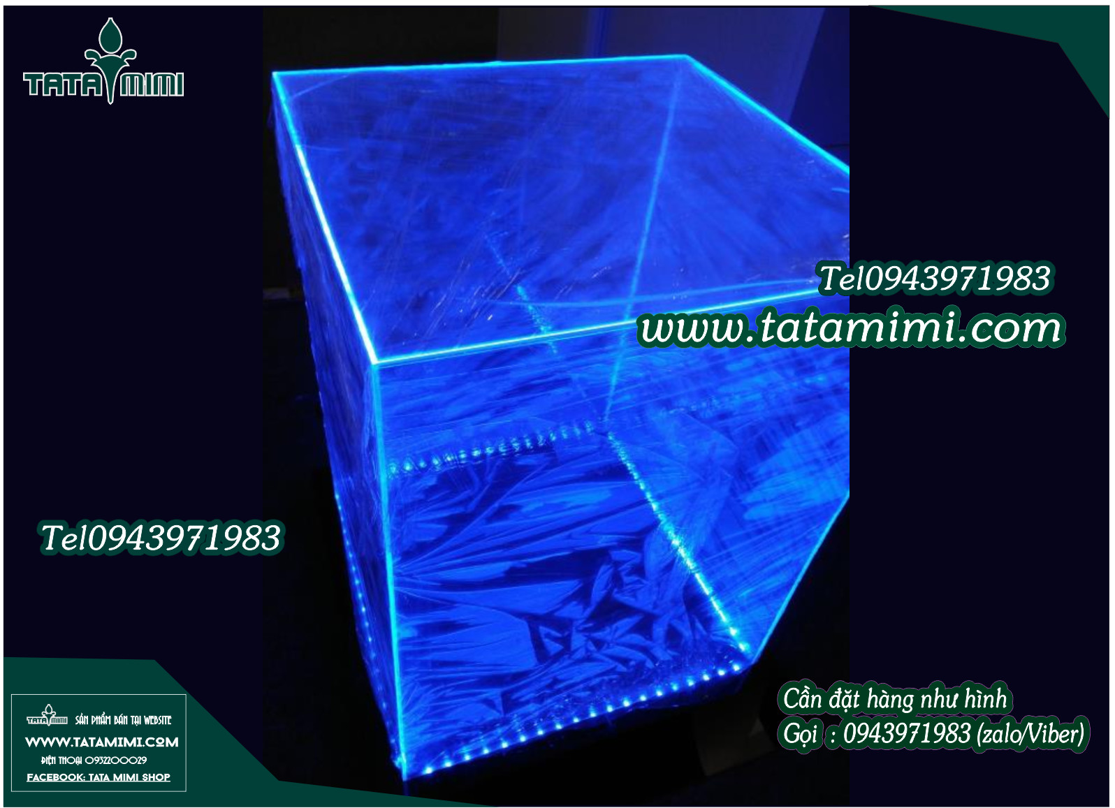 Hộp chụp sản phẩm bằng chất liệu mica